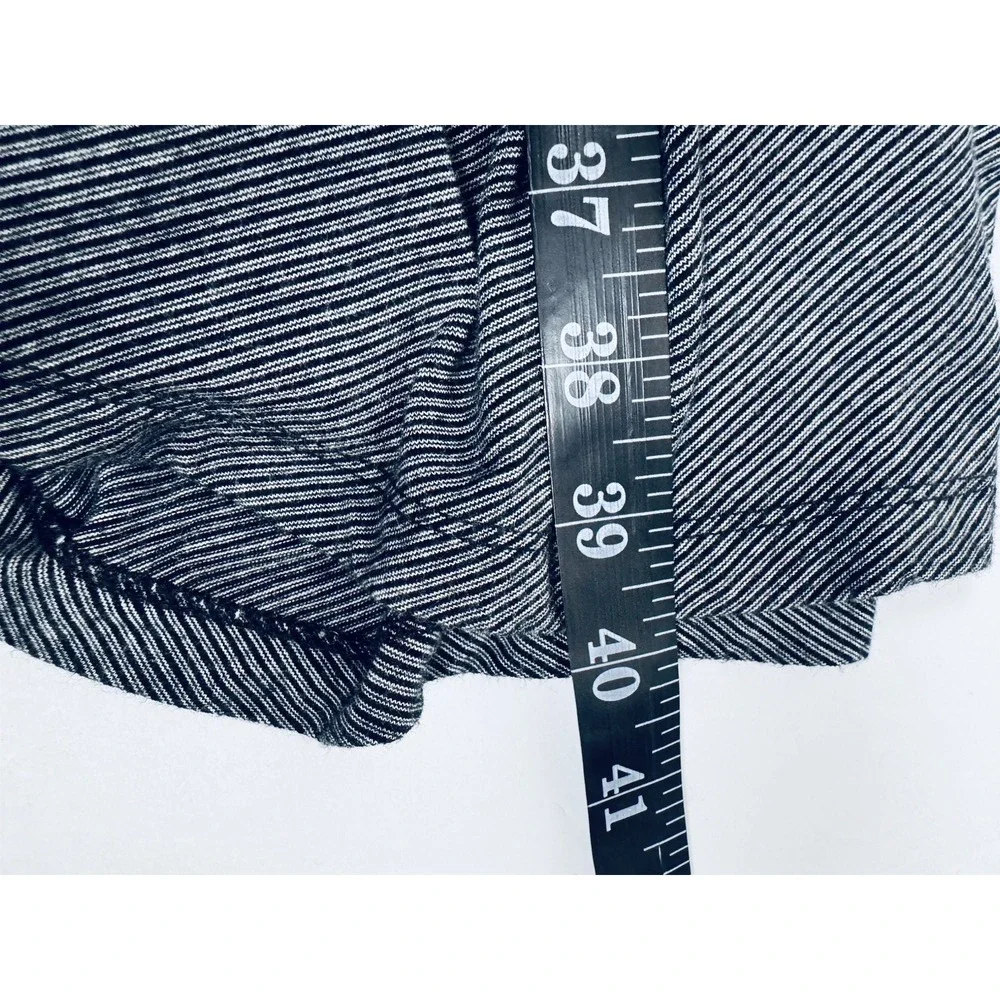 Amber Sun Maxi Skirt Large Black White Stripe Rayon Spandex A Line Canada